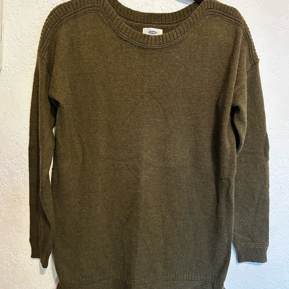 Old Navy Forest Green Tunic Sweater